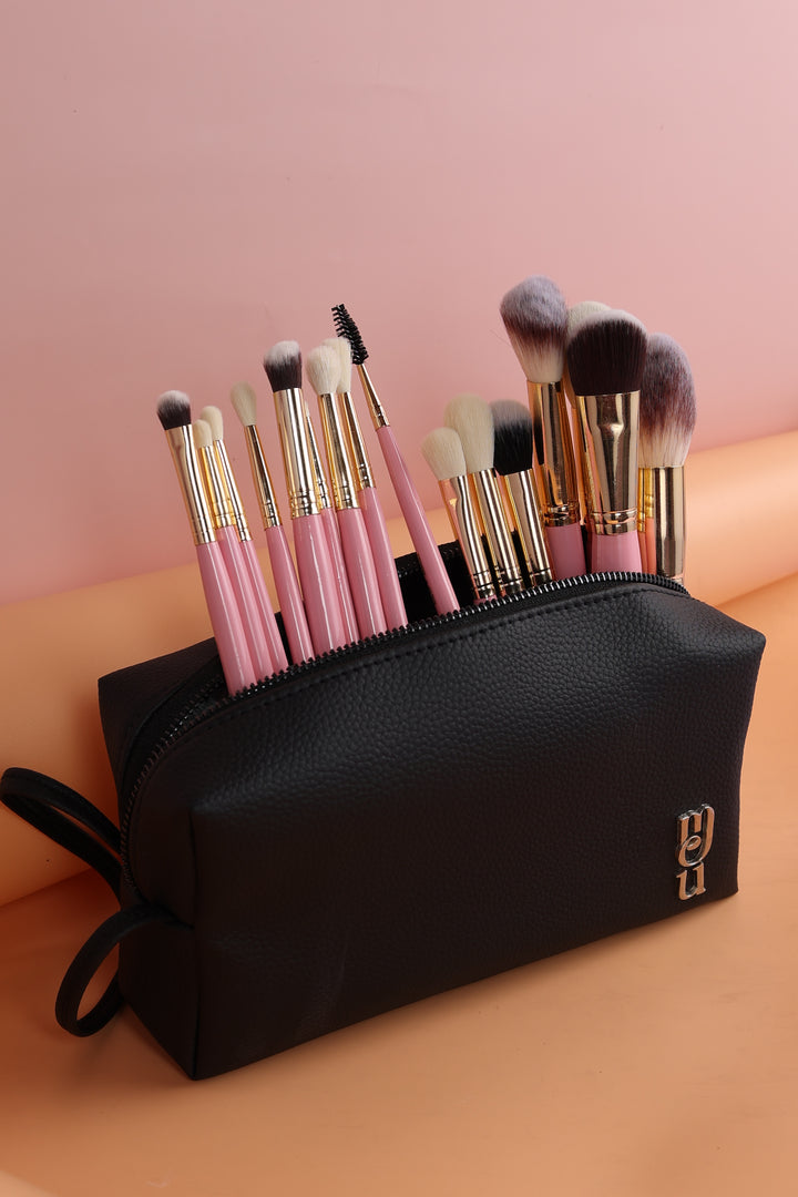 MEU Makeup Pouch - Large Capacity Spacious Cosmetic Organizer for Beauty Products.