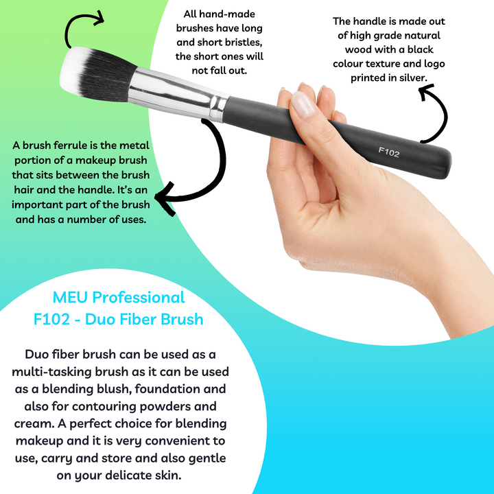 F102  - Professional Duo Fiber Brush.