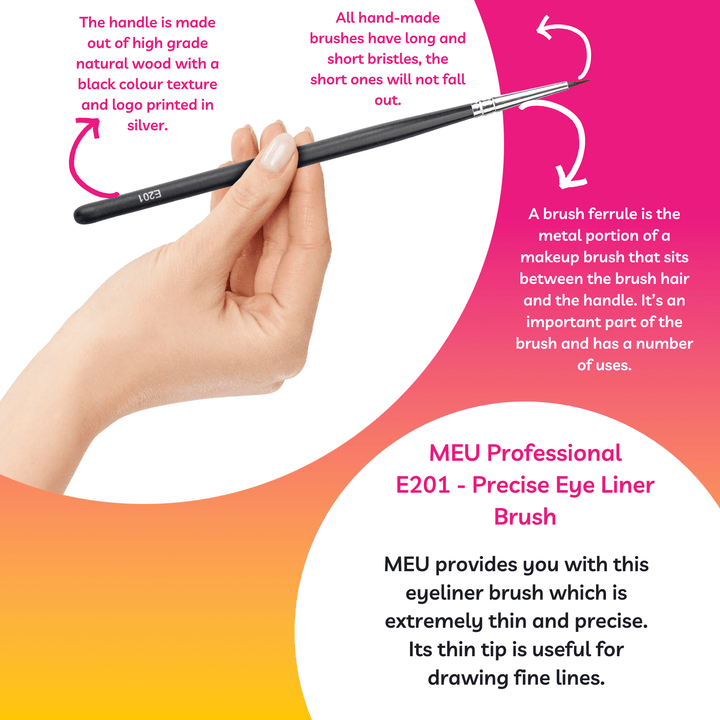 E201  -  Professional Precise Eyeliner Brush.